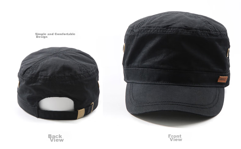 Siggi Men's Spring Summer Flat Cap Outdoor Baseball Cap Sunshade Adjustable Duckbill Hat 10