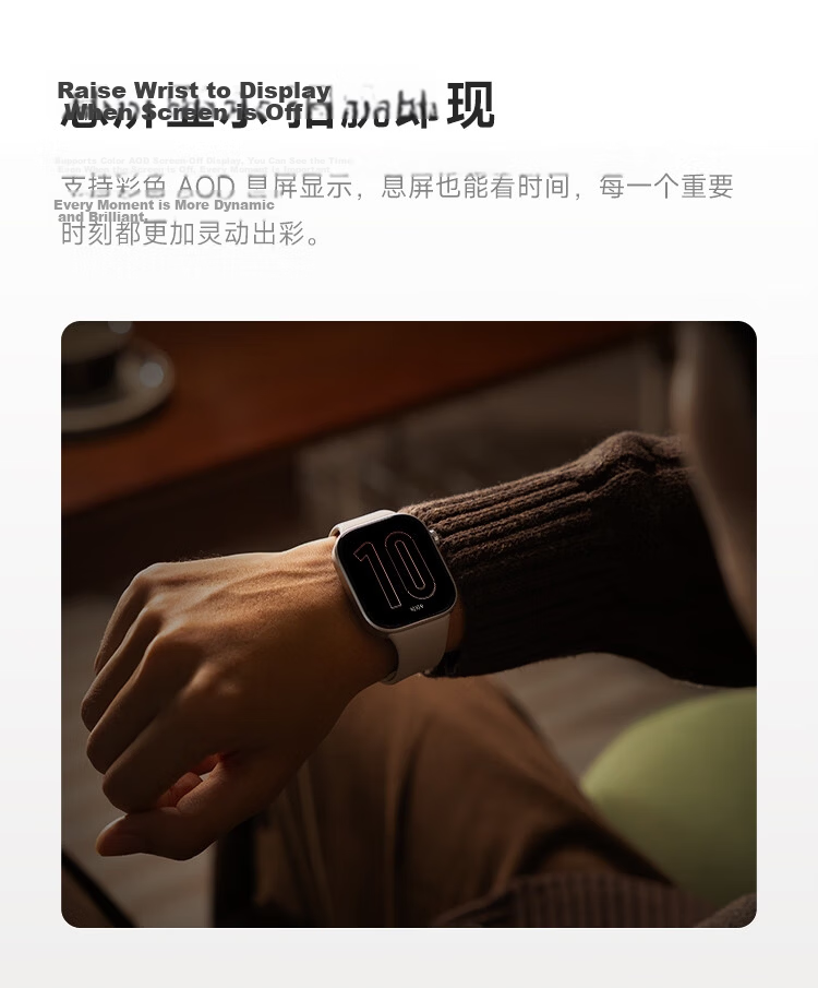 Xiaomi (MI) REDMI Watch 6 Moonlight Silver National Subsidy Surge OS 3 Heart Rate and Blood Oxygen Monitoring Bluetooth Calling Redmi Watch 6 Smartwatch Xiaomi Car 8