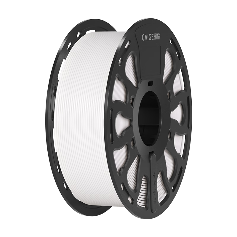 Caige 3D Printing Filament Compatible with Tuozhu PLA Basic for Creality, Elegoo, Zongwei Cube, Aurora Rvo White 1kg