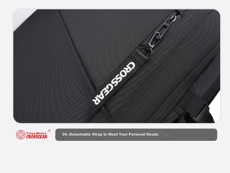 CROSSGEAR Cross Medal Swiss Army Knife Backpack Business Travel Bag for Men 17.3-inch Laptop Expandable Backpack 21