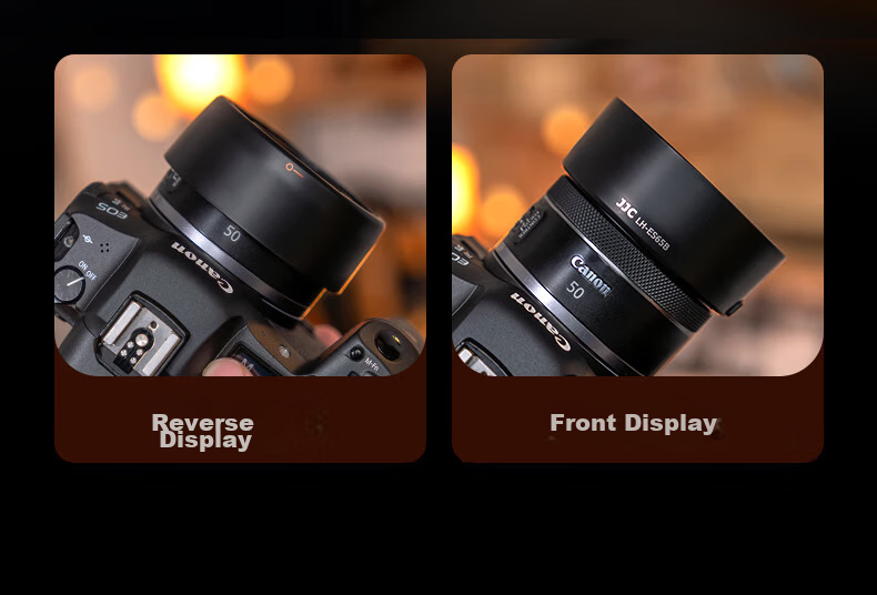 JJC Lens Hood for Canon RF 50mm F/1.8 STM, Prime Lens 43mm, Compatible with R7, R10, R50, RP 3