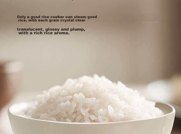Mijia Xiaomi Rice Cooker for Home Use, Serves 3-4 People, Smart Micro-Pressure IH Multifunctional Rice Cooker, Cooks Rice And Porridge, Thick Pot Non-Stick, with Steamer Basket, 4L Capacity 14