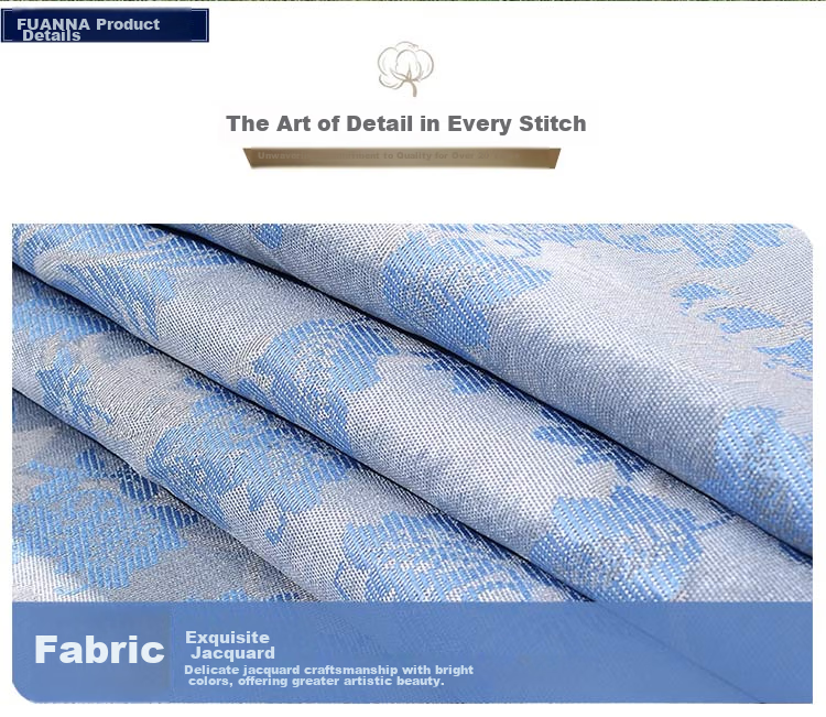 FUANNA Ice Silk Cooling Mat Washable 1000D Thick Silk A-Class Antibacterial Cooling Three-Piece Set Double 1.8x2m 11