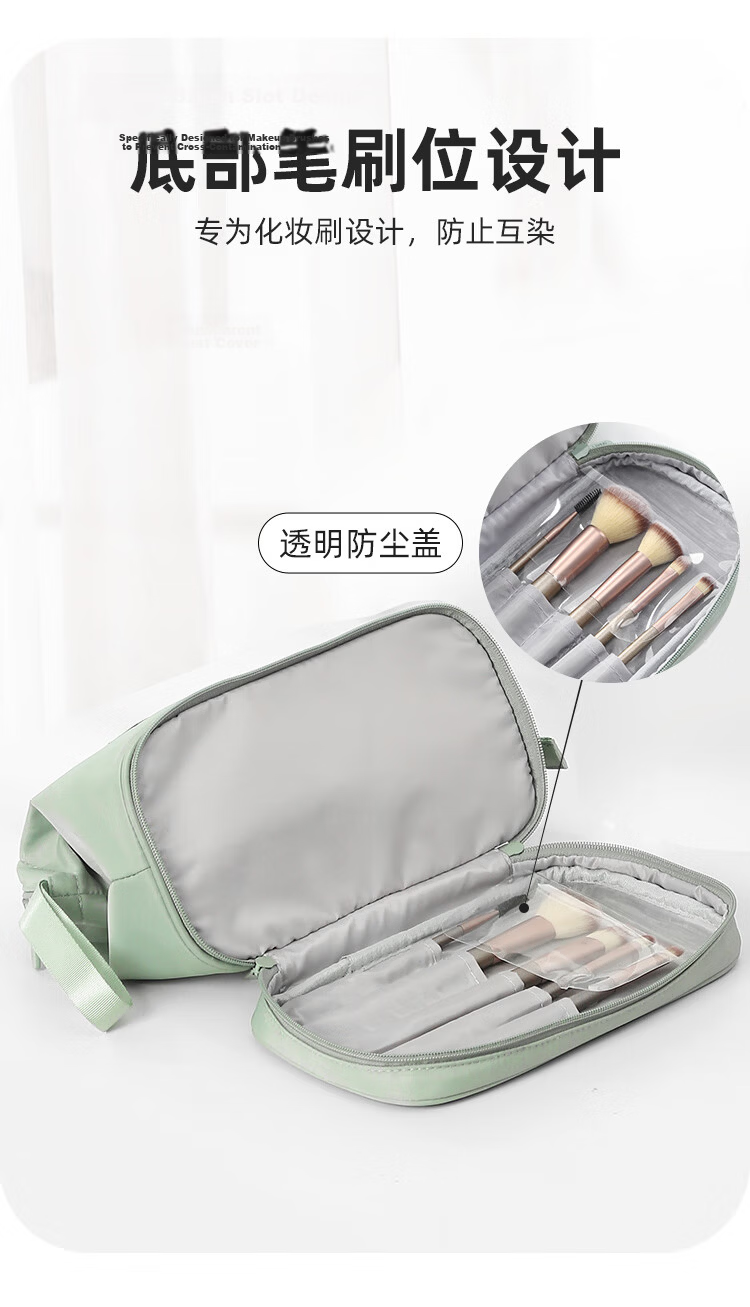 Lehuolvxing Portable Cosmetic Bag for Women, 2026 New Stylish Design, Large Capacity Storage Bag for Toiletries And Skincare Products 5