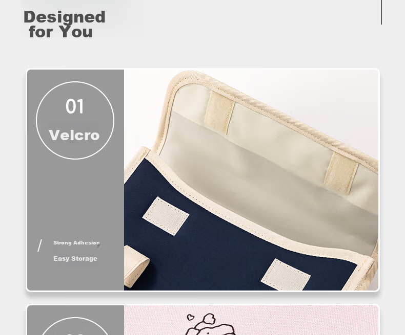 Deli A4 7-Compartment Vertical Cloth Accordion File Folder Multi-Layer Document Organizer Student Exam Paper Storage Bag Office Document Bag Data Tote Supplementary Bag Random Color P51 11