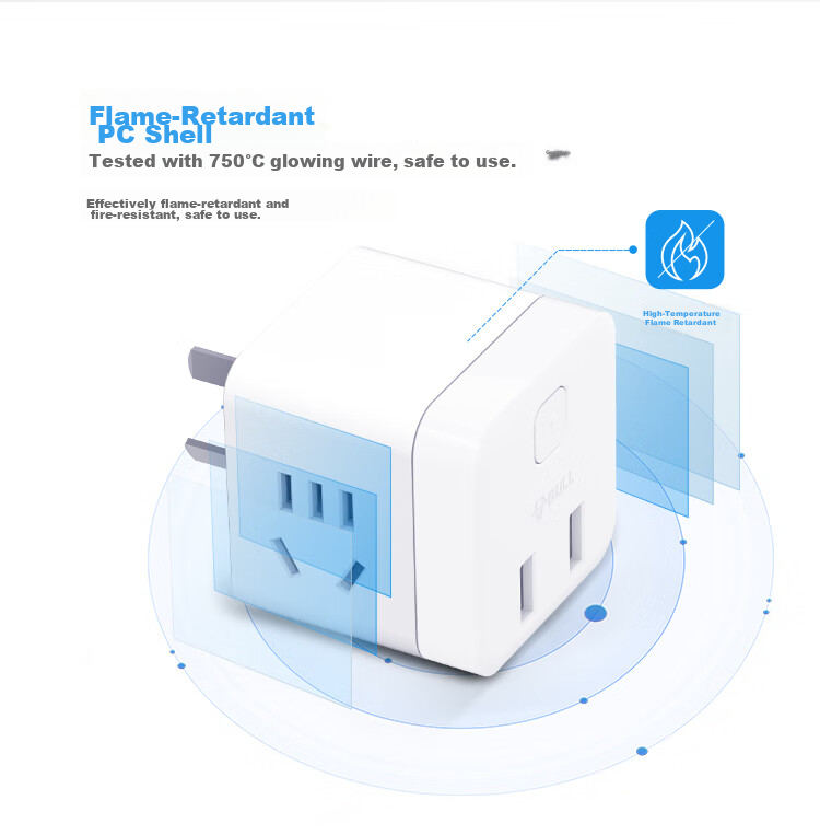 BULL Cube Power Strip, Extension Cord/Power Bar/Surge Protector, 4 Outlets with Master Switch GNV-UEB04W 11