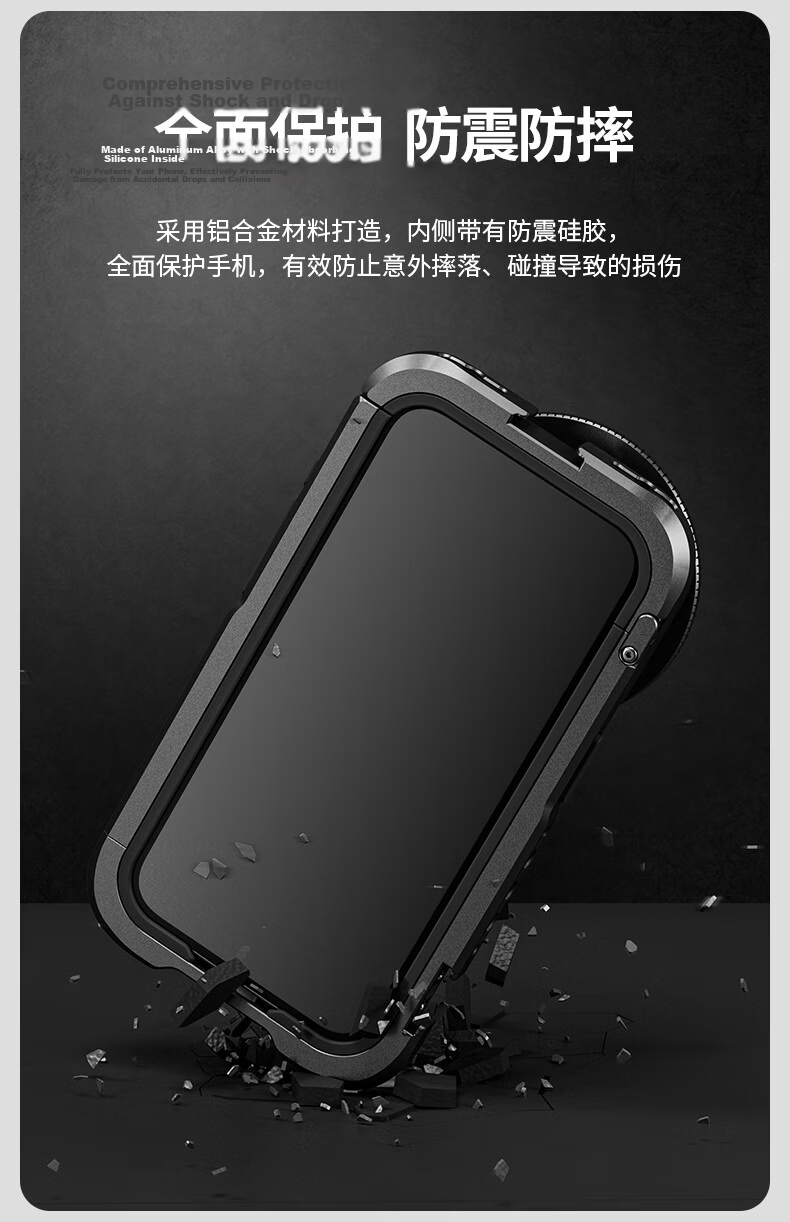 NEEWER Metal Cage Expansion Accessory for IPhone 16 Pro/Pro Max, Handheld Vlog Video Photography Portable Kit with Filters And Expansion Frame 5
