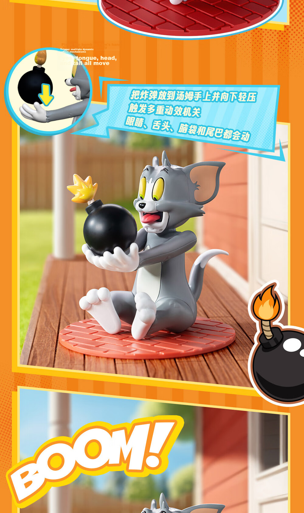 52TOYS TOM & JERRY Mental State Tasting Blind Box, Trendy Figurine, Doll, Action Figure Toy, Single Piece, Graduation Gift 11