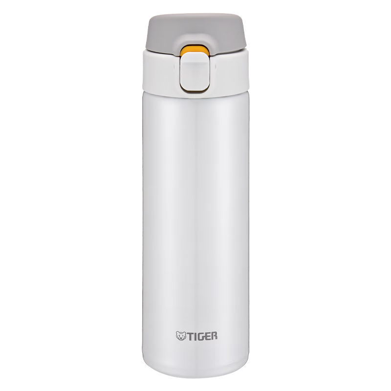 TIGER Lightweight Unisex One-Touch Direct Drinking Bottle MMY-A48C-WP White 480ml