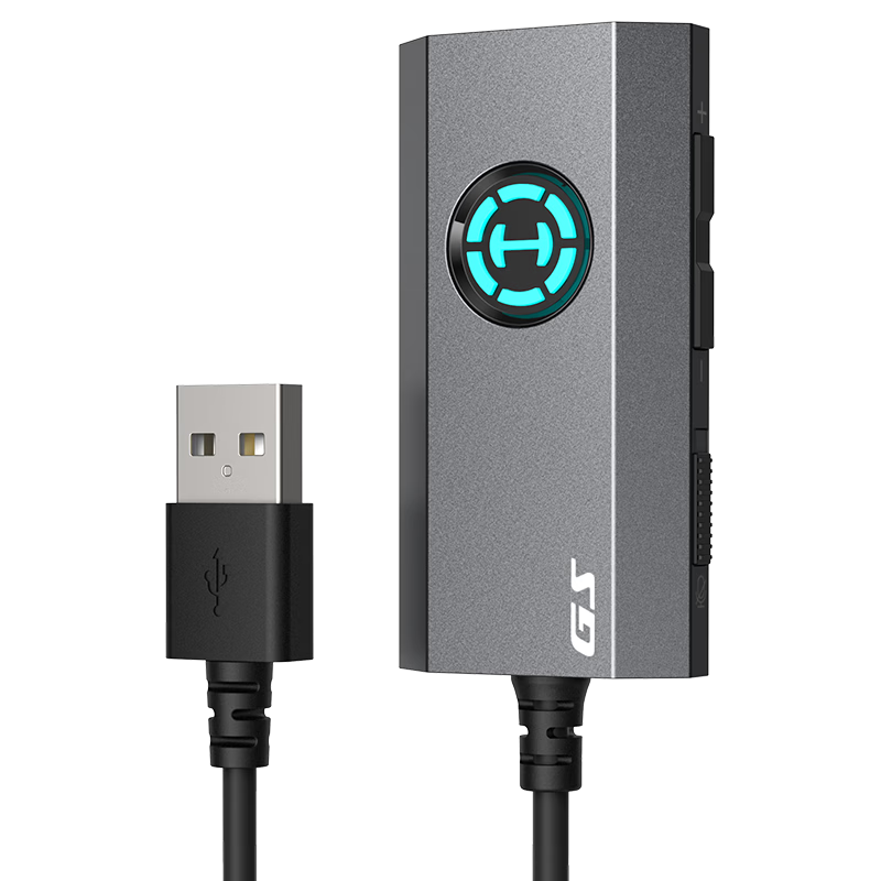 EDIFIER HECATE GS03 USB to 3.5mm External 7.1 Gaming Sound Card Headphone Audio Adapter for Desktop Laptop PS4/5 with Headphone Microphone Speaker Support
