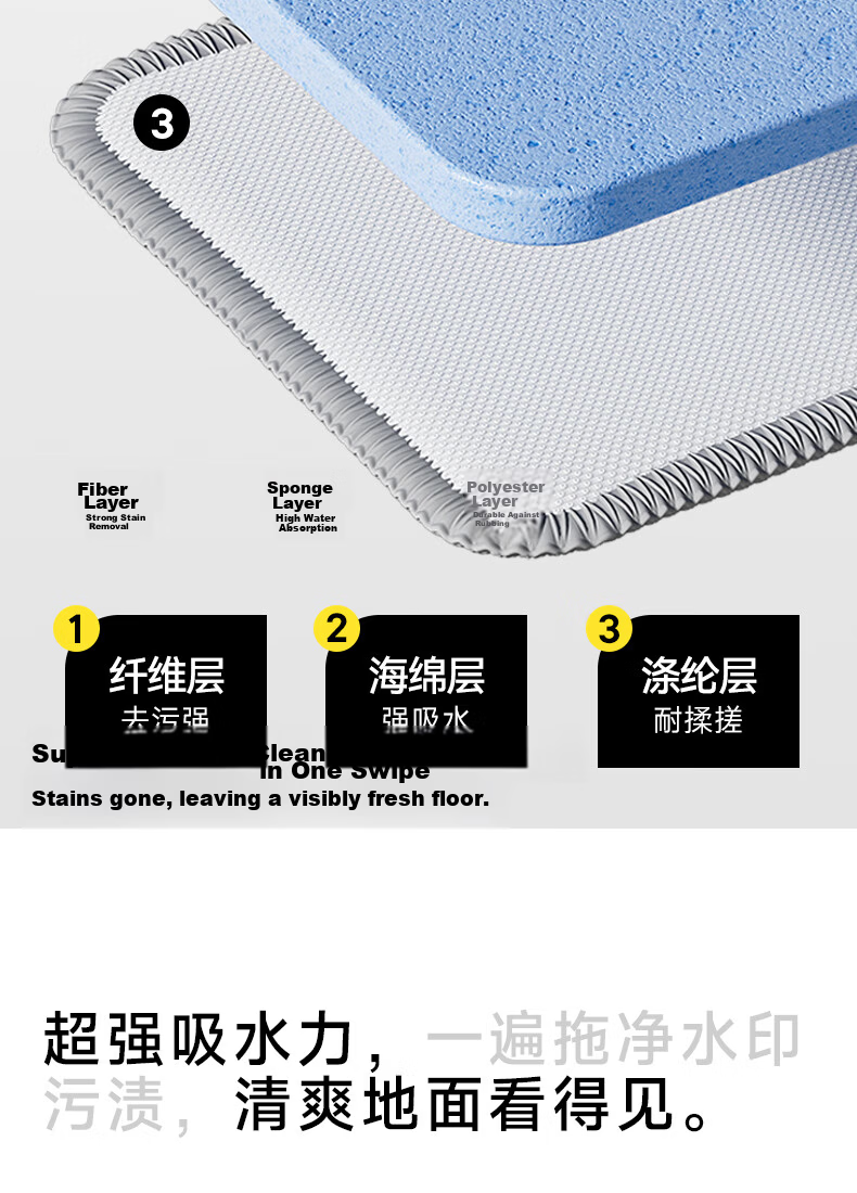 Mayflower Flat Mop 38cm 2 Cloths Household Hands-Free Cleaning Mop 2026 Floor Cleaning Tool 13