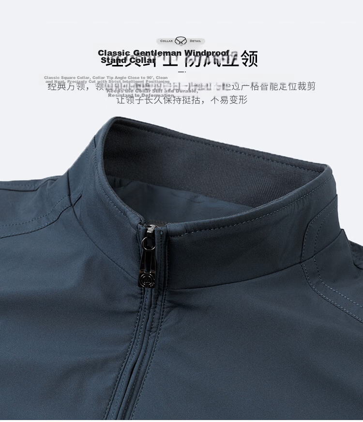 FIRS [Triple-Protection Fabric] Men's Jacket, Business Casual Commuter Stand-Collar Outerwear for Young And Middle-Aged Men, Fall 2026 Collectio 8