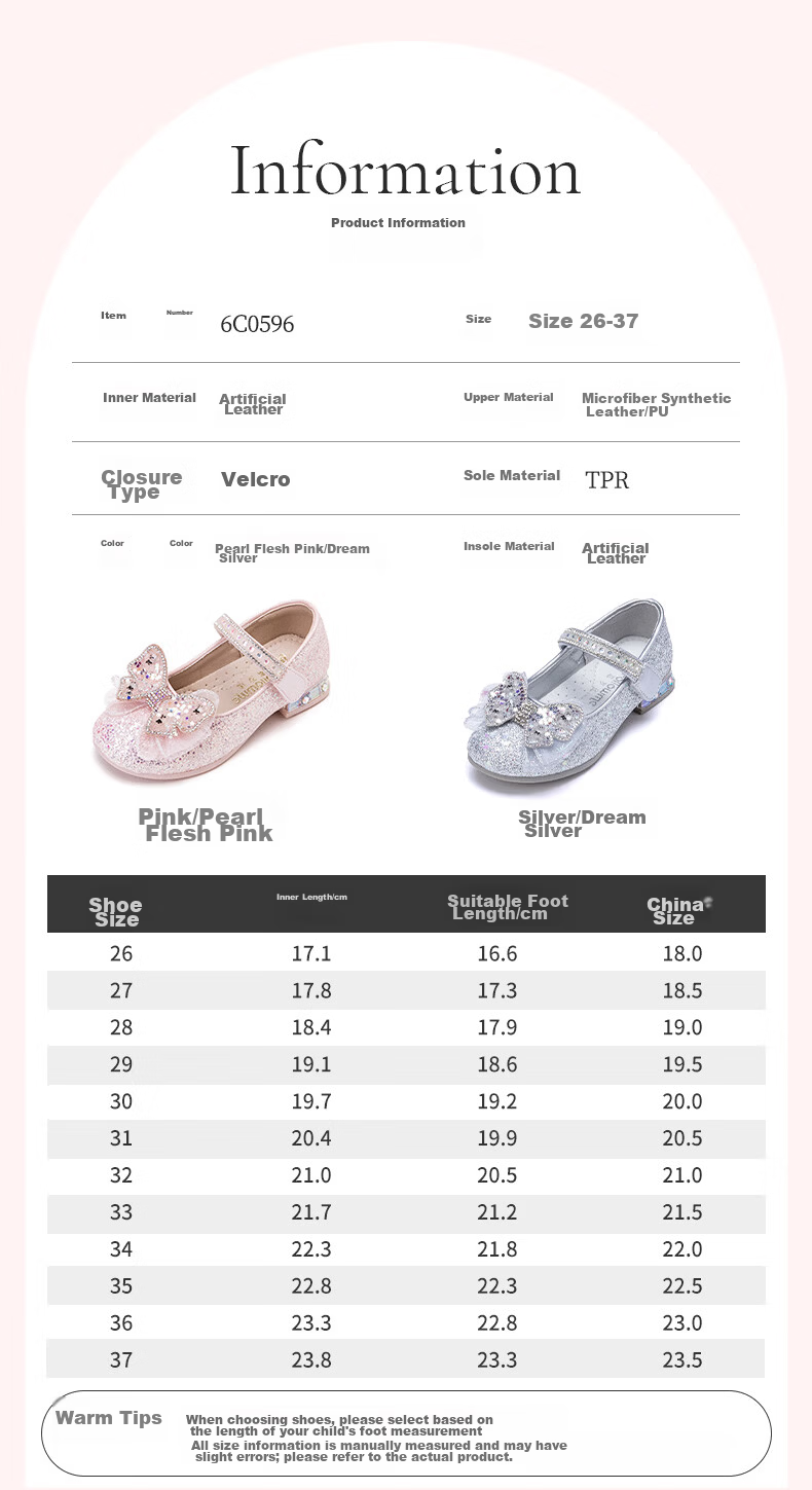Fulomi Girls Princess Shoes Spring Autumn Children's Sequin Crystal Flats Performance Dress Shoes Light Gold Size 32 3