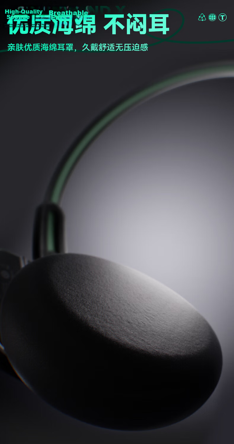 Chenfeng Toxic Metal Headphones, Wireless Bluetooth Gaming Earphones for Sports And Styling, Atmosphere-Emitting Headphones, Birthday Gift, Compatible with Apple And Xiaomi Phones, TX-1 Polar Gray 9