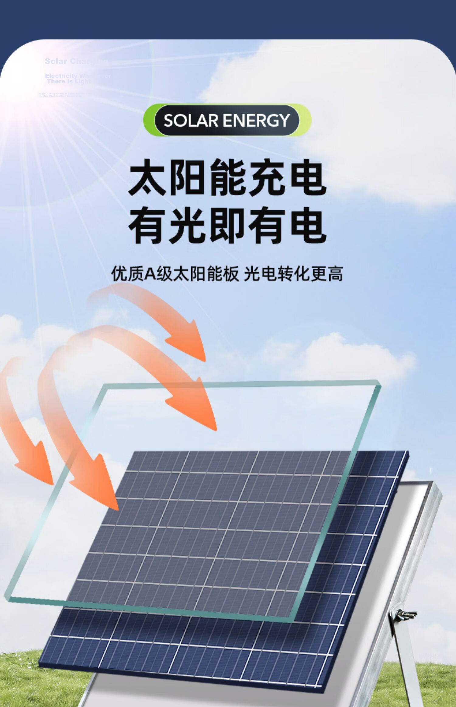 Solar Outdoor Garden Light High-Power Waterproof Motion Sensor Pendant Lamp for Yard and Indoor Use 6
