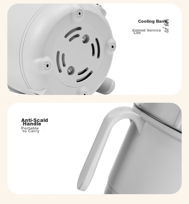 PESKOE Mini Electric Cooker Multifunctional 1-2 Person Student Dormitory Small Pot Noodle Electric Hot Pot Instant Noodle Cooker MW-DB615 15