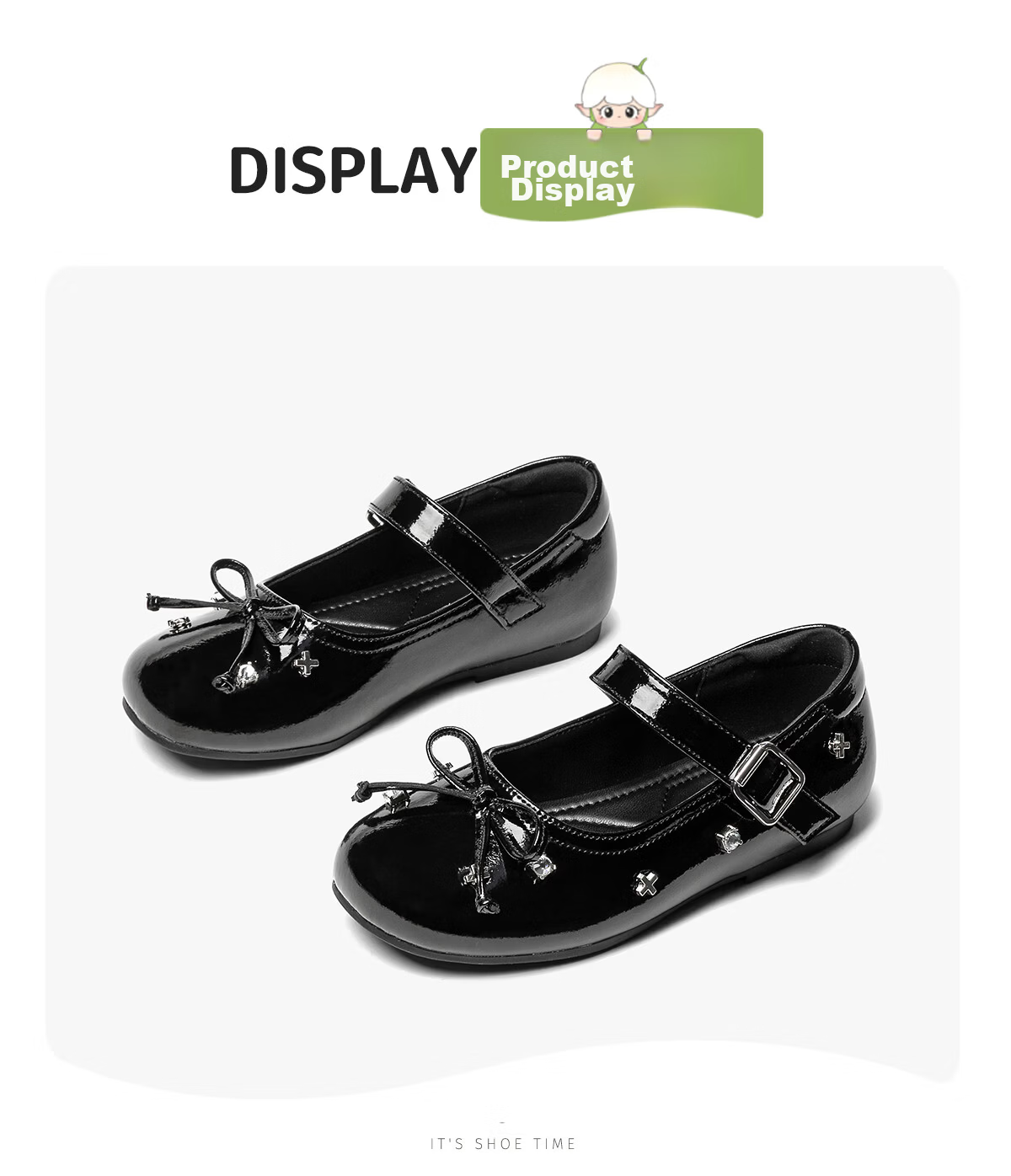 SNAFFY Girls' Leather Shoes Children's Princess Shoes Spring Little Girls British Style Fashion Soft Sole Shoes Moonlight Silver Size 32 19