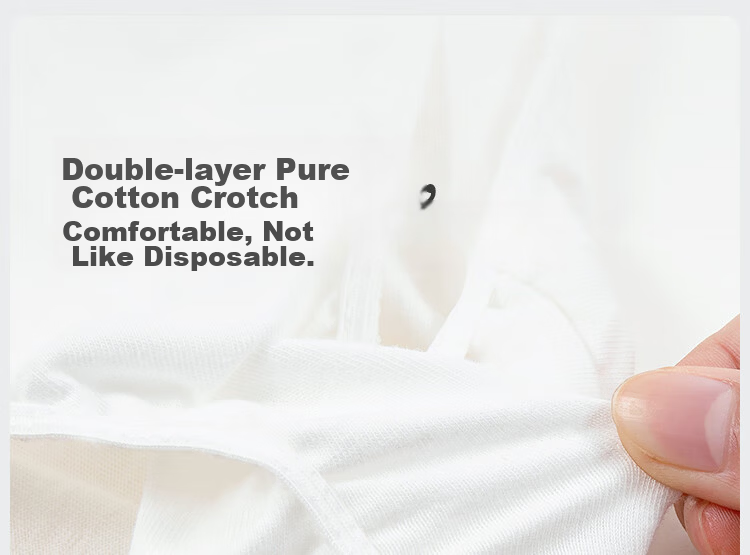 Briars Children's Disposable Underwear, Girls' Pure Cotton Triangle Panties, Sterile Class A, Travel-Friendly, Portable, No-Wash, Daily Disposable, 5-Pack 8