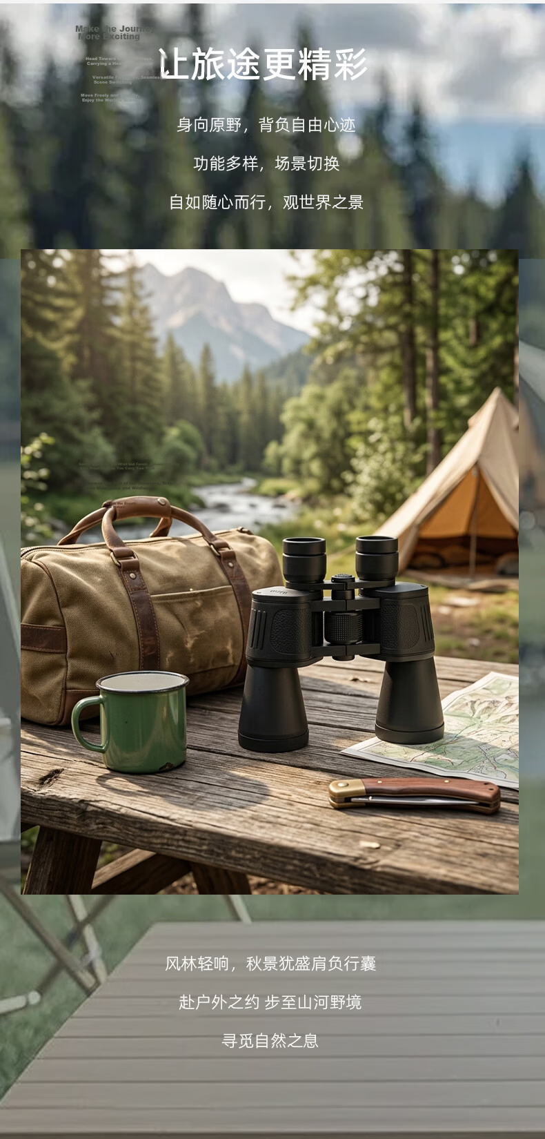 LUXUN Eagle 1st Generation Binoculars, High-Definition, High-Magnification, Military-Grade with Night Vision, 100 Professional-Level Adult Binoculars with Variable Magnification And Kilometer Scale 6