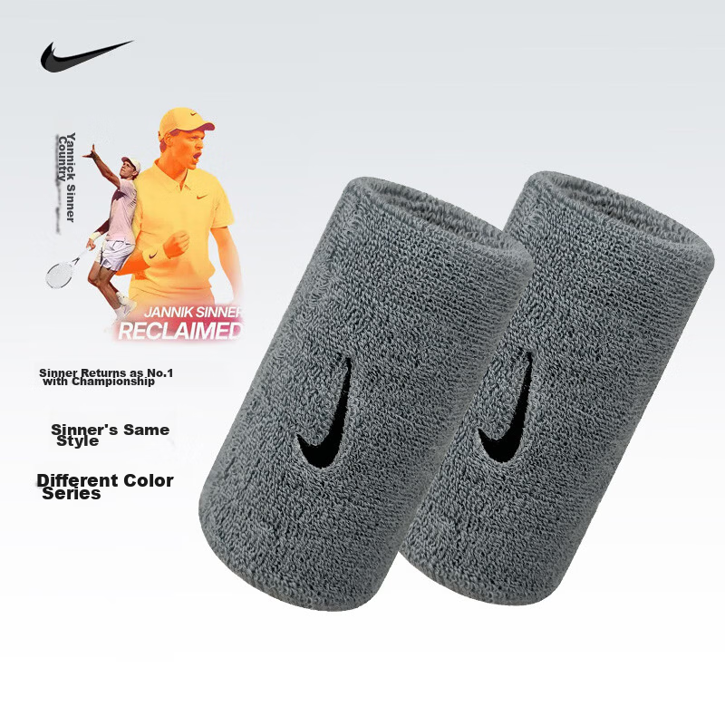 NIKE Professional Tennis Long Wristband Sweat-Absorbing Wrist Support NNN05010OS Black