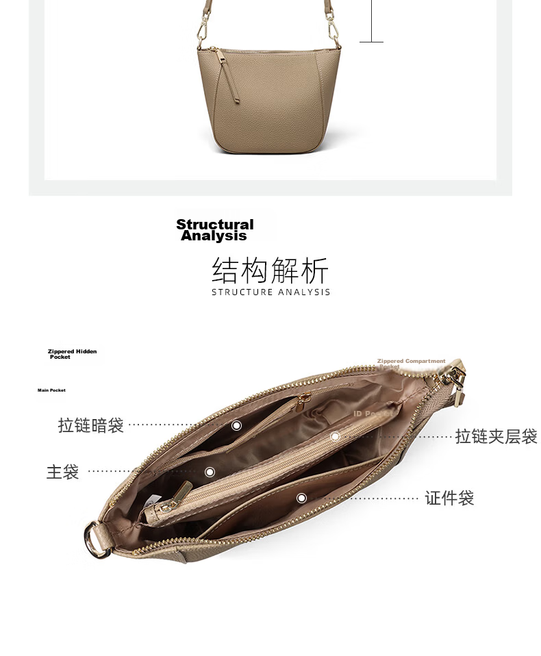 Viney Women's Leather Crossbody Dumpling Bag Luxury Commuter Shoulder Bag Birthday Gift for Girlfriend Wife 20