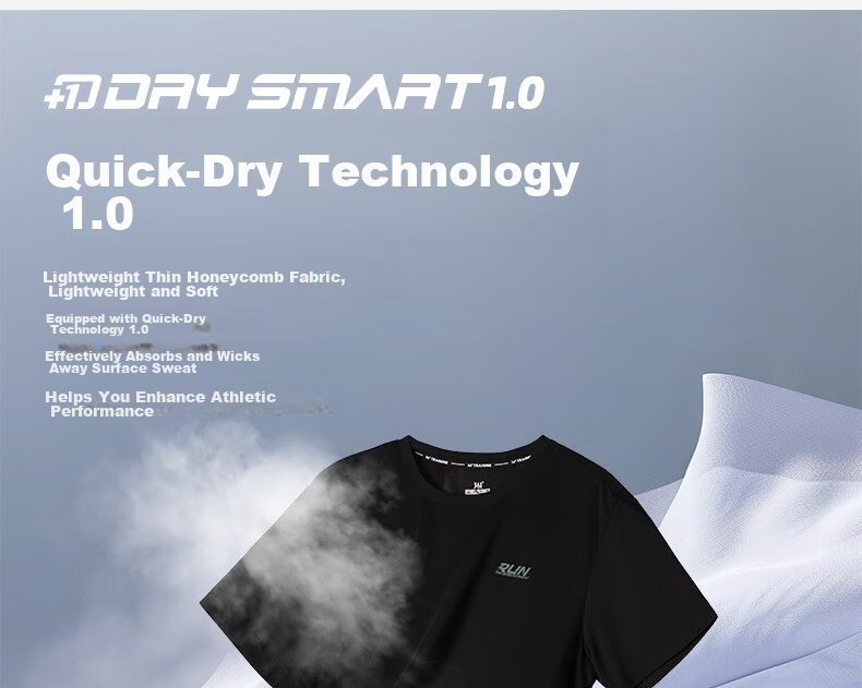 361° Men's Short-Sleeve T-Shirt, Summer Quick-Dry Sports Running Loose-Fit Fitness Casual Men's Tee Clothing 652524113H-2 7