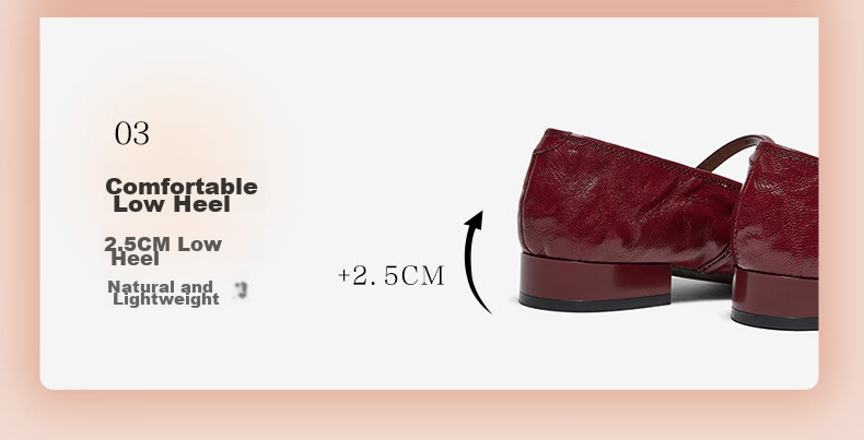 Basto 26 Autumn Ultra-Soft Lambskin Mary Jane Shoes Red Flat Women's French Ballet Flats CX971CQ5 9