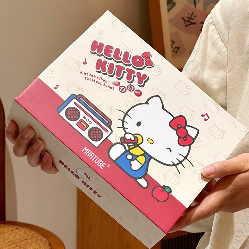 MARtube Hello Kitty Instant Camera Wireless Bluetooth Speaker Limited Edition Peripheral Housewarming Wedding Desktop Practical Ornament Birthday Gift for Women Girls Girlfriend