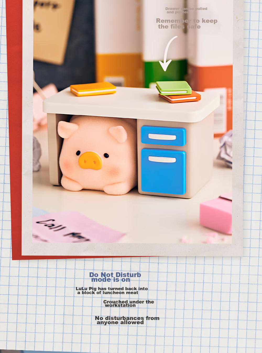 52TOYS Canned Pig LuLu Burger Delivery Action Blind Box Toy Trendy Figurine Full Box of 4 Gifts for Girlfriend 7