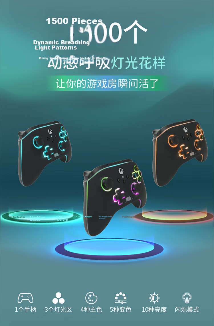 PowerA Microsoft Xbox Authorized Xbox Controller Wired Gamepad PC/Xbox Back Buttons Linear Triggers Black Myth: Wukong PUBG Sonic The Hedgehog Chinese Style Controller 3