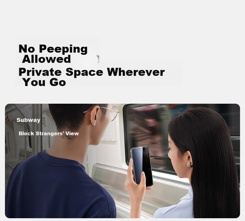 Shanmo Privacy Screen Protector for Apple IPhone 15 Pro, High Transparency Anti-Drop Anti-Fingerprint Full Coverage Bubble-Free Privacy Film, 1 Piece 6