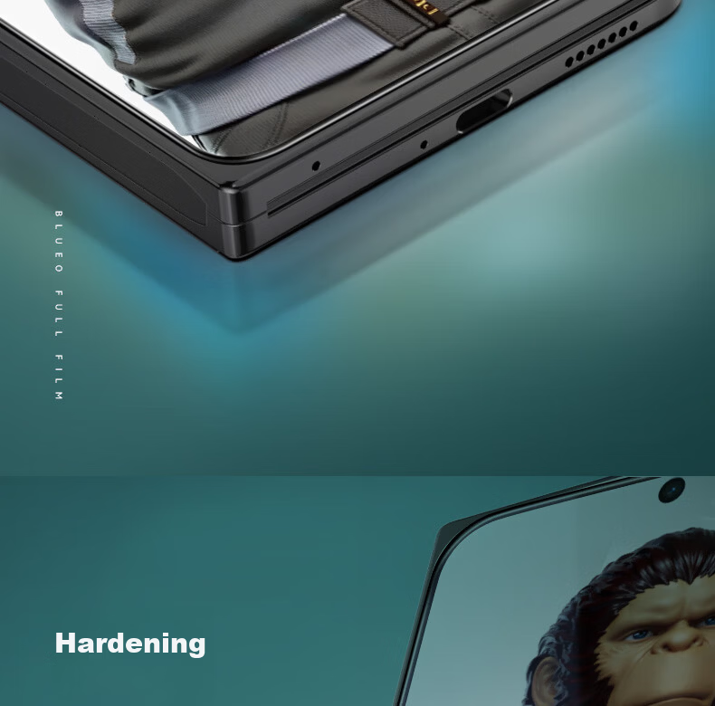 BLUEO Tempered Glass Screen Protector for OPPO FindN3, Anti-Static, HD Clear, Shatterproof, Anti-Fingerprint Protective Film 7