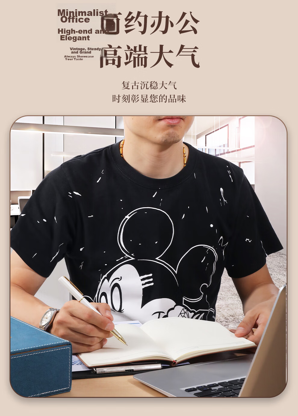 Jiaranheng Business Notebook High-Quality A5 Vintage Sheepskin Leather Journal Diary Softcover Office Stationery Meeting Notes Black 13