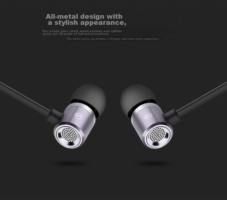 Newman (Newmine) MX660 Metal In-Ear Wired Music Phone Earphones with Remote Control Earphones 3.5mm for Apple Android Computer Tablet Iron Grey 4
