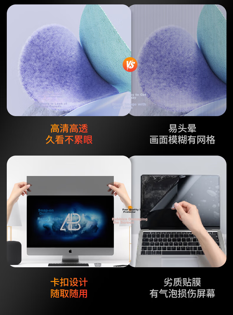 Miris Computer Privacy Screen Protector 360-Degree Anti-Peeping Laptop Monitor Privacy Filter 16-Inch (16:10) 7