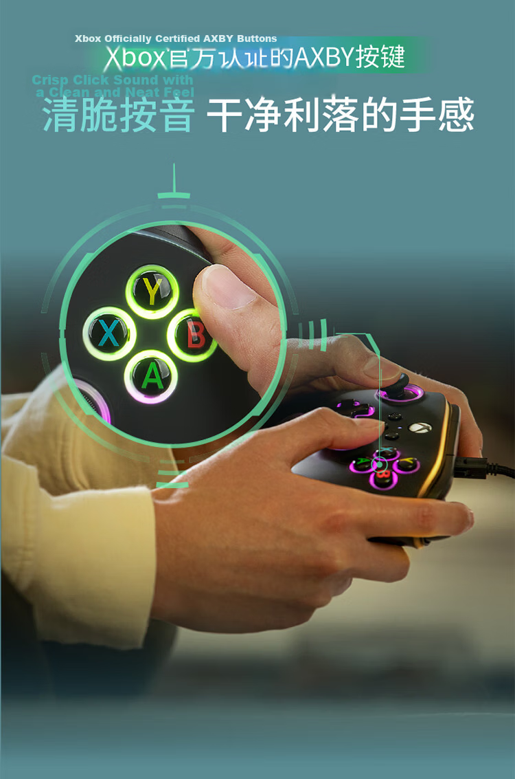 PowerA Microsoft Xbox Authorized Xbox Controller Wired Gamepad PC/Xbox Back Buttons Linear Triggers Black Myth: Wukong PUBG Sonic The Hedgehog Chinese Style Controller 10