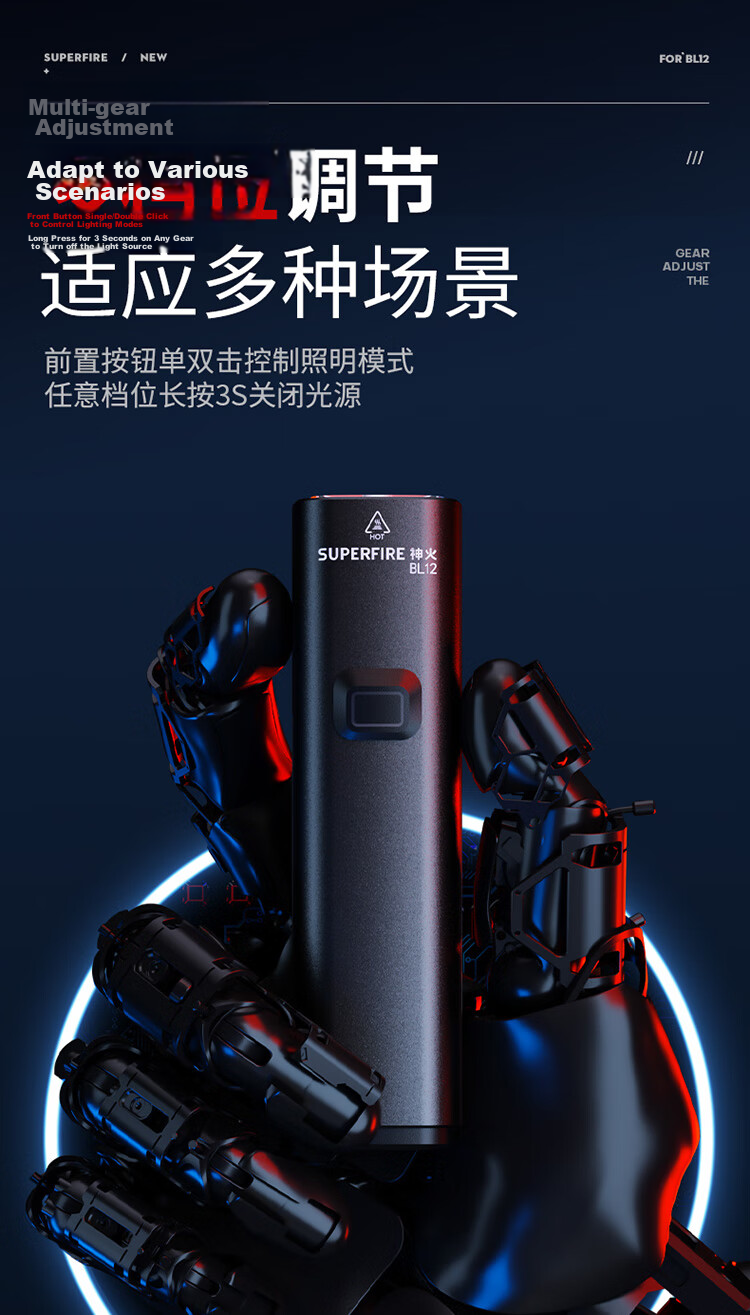SupFire BL54 German Standard Bicycle Front Light Mountable Mountain Road Bike Night Riding High Brightness Flashlight Cycling Equipment 9