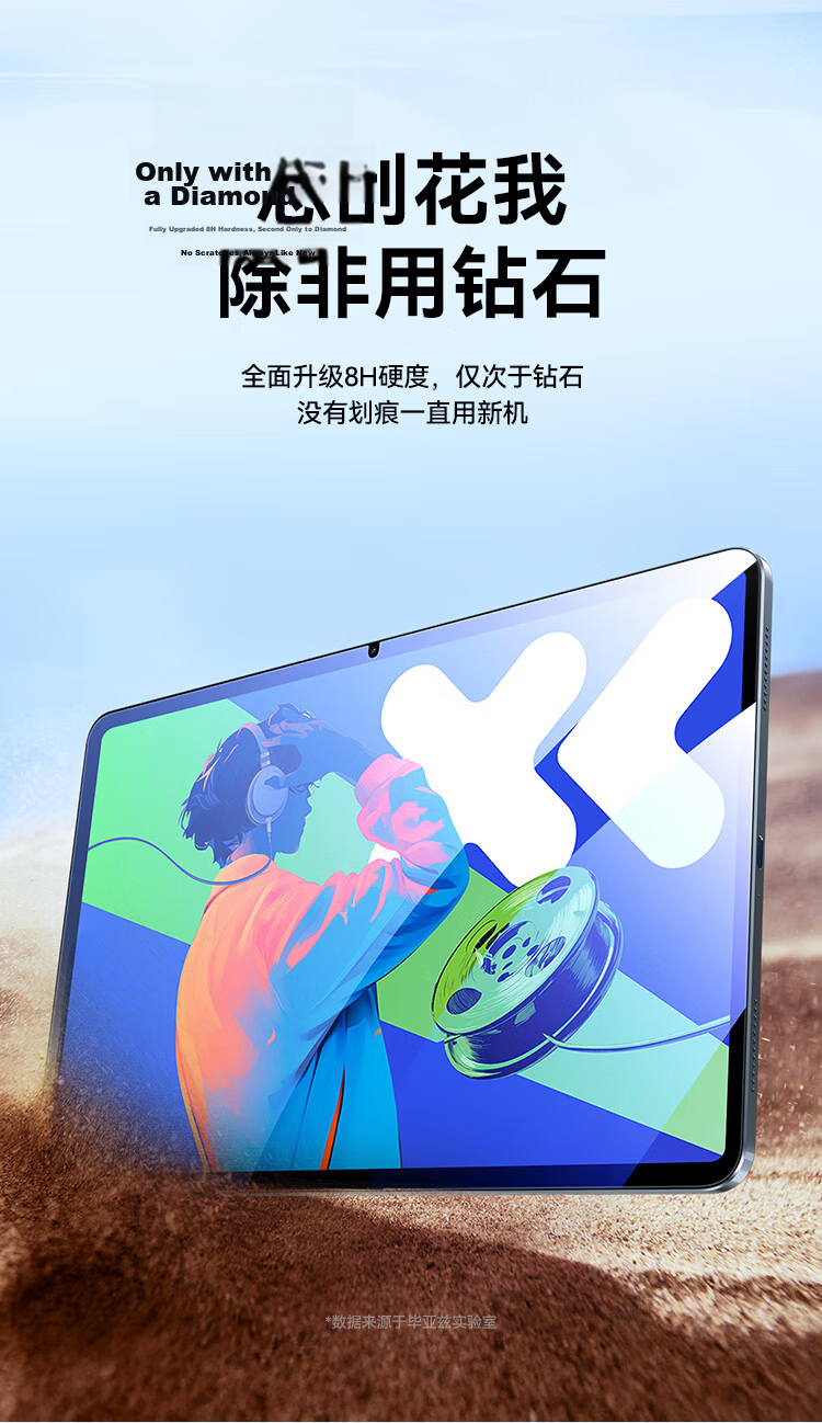 BIAZE 2025 Lenovo Xiaoxin Tablet Pro 12.7-inch HD Tempered Glass Screen Protector Scratch-resistant Anti-fingerprint Protective Film PM209 3
