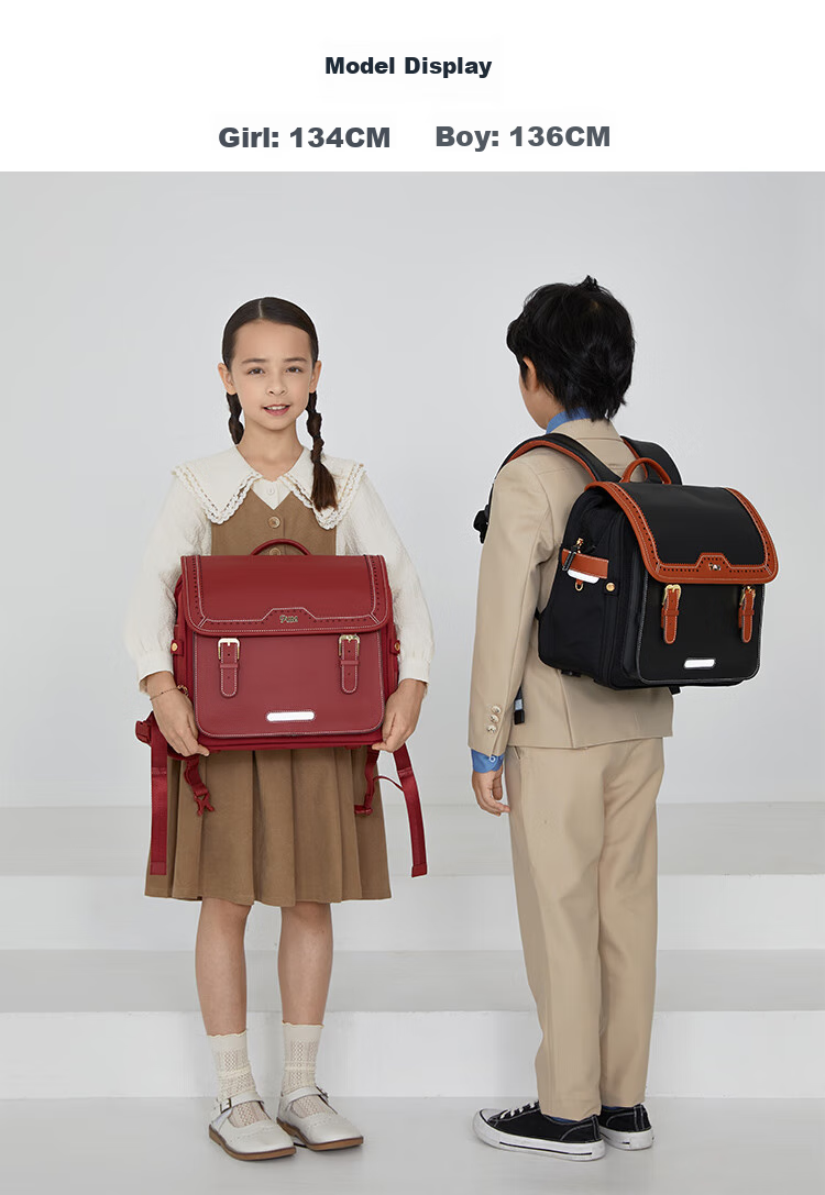 9UM Schoolbag for Primary School Students Grades 1-4, Boys And Girls, Safety Airbag, Children's Load-Reducing Cambridge Bag U2180 Bordeaux Red 19