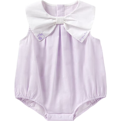 YEEHOO Baby Girls' Pure Cotton Short Sleeve Romper Bodysuit Four Seasons Thin Onesie