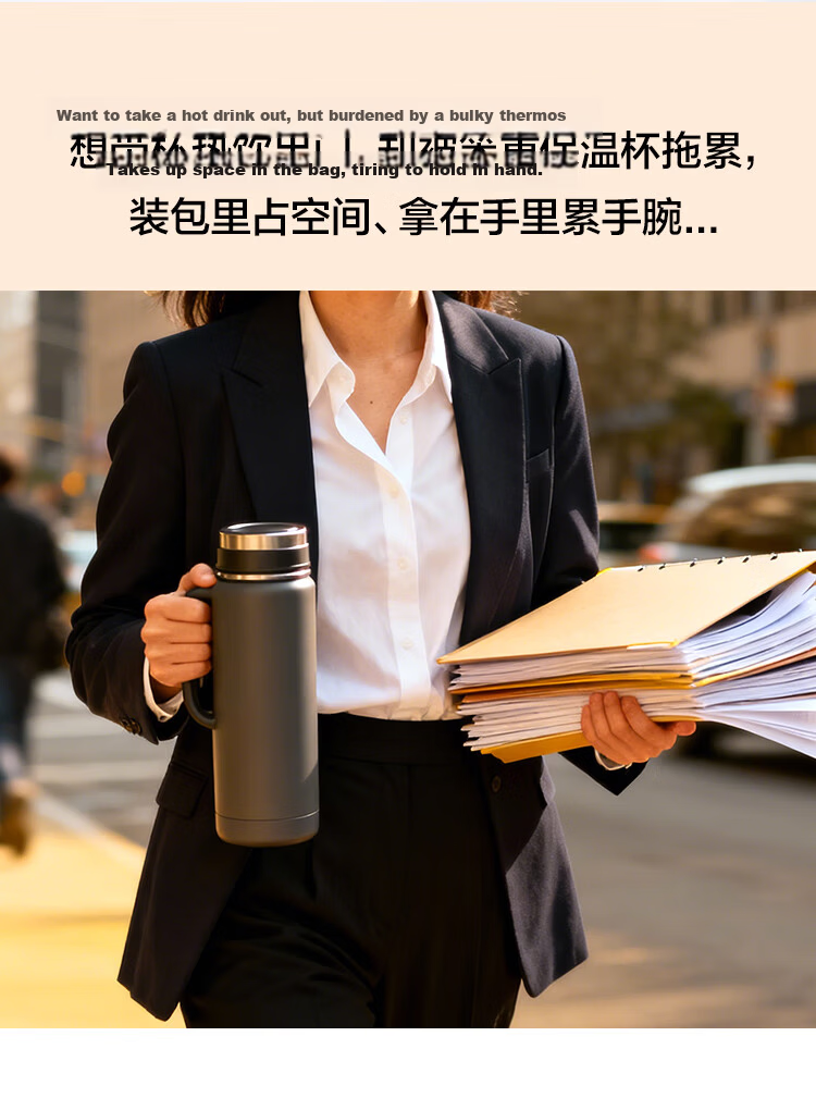 LOCK&LOCK Stainless Steel Insulated Mug for Couples And Students with Fite Rotating Lid Lightweight Cup 450ml White And Red LHC4131WR 2