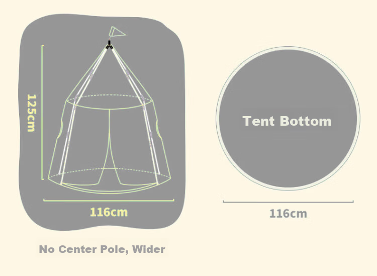 Little Dove Kids Indoor Play Tent/Tepee Toy Gift Indian Lion (Includes Cotton Mat + 1 Pillow) 4