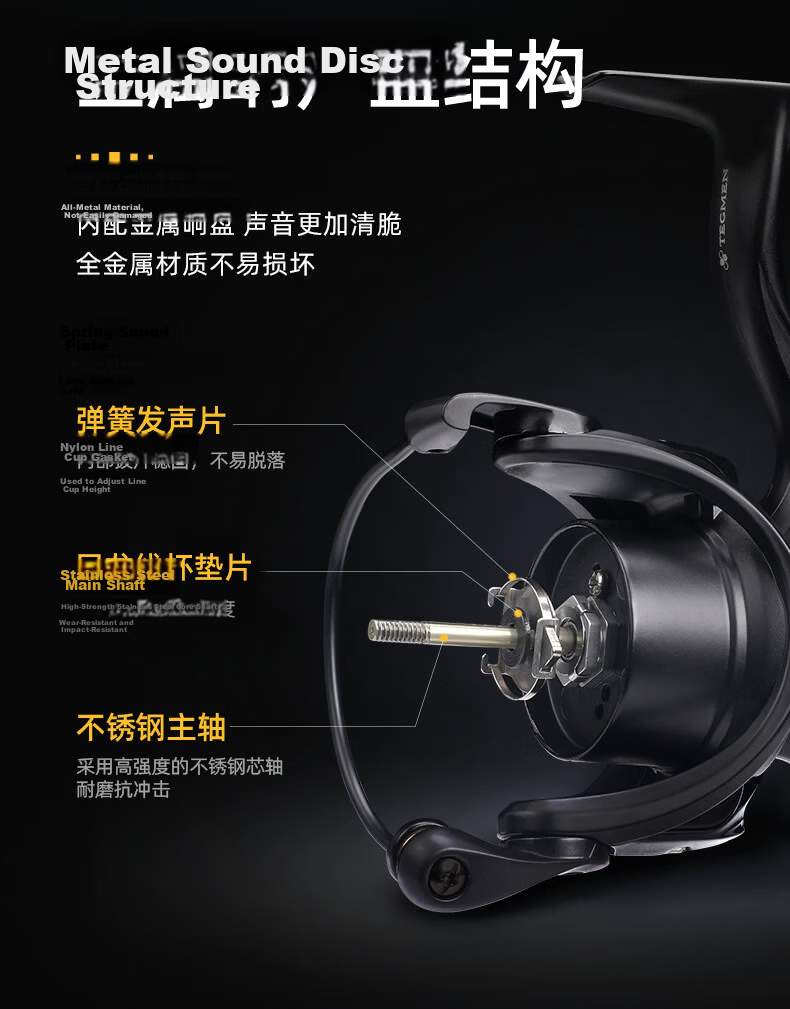 Guowangluya Spinning Reel, King Tai Ge Man Carbon Long-Casting Reel, Ultra-Light Diagonal Mouth Shallow Line Cup Lure Reel, Fishing Line Reel, 2500SHG 13