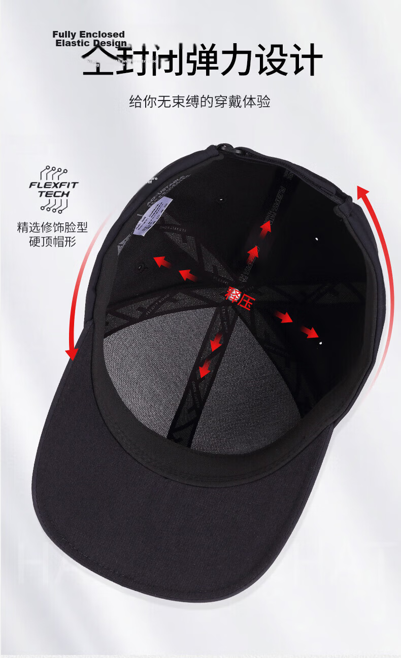 FLEXFIT DELTA180 Celebrity Edition Large Head Baseball Cap Outdoor Sun Protection Full-Coverage Duckbill Hat 2XL 6