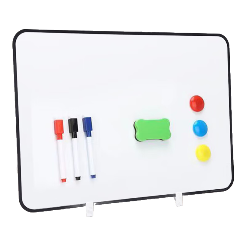 Fei Doctor Desktop Small Whiteboard with Stand, Handheld Double-Sided Erasable Writing Board, Portable Soft-Edged Children's Blackboard, Home Memo Board, Office Planning Board, Live Streaming Reminder