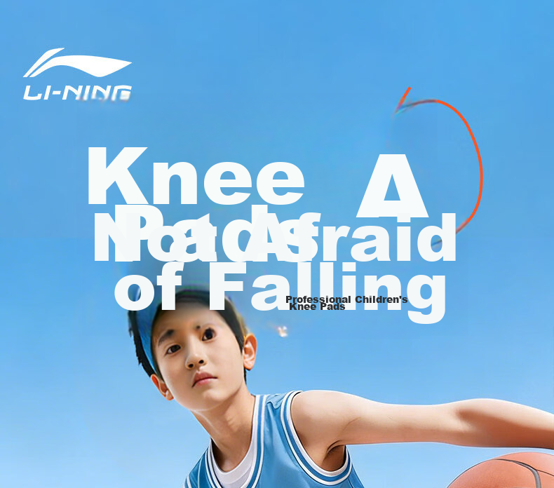 LI-NING Kids Sports Knee Pads Professional Protective Basketball Honeycomb Impact Resistant Knee Guards Patella Running Anti-Fall Leg Protection 2