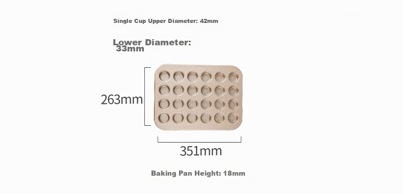 FOR BAKE Baking Mold, 12-Shell Cake Pan, Golden Non-Stick Madeleine Mold, Shell Donut Mold 3
