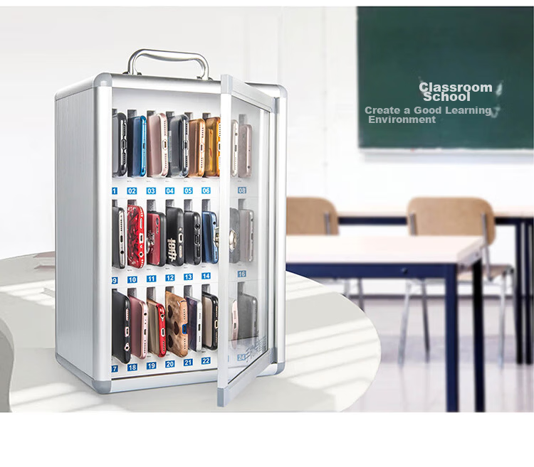 Jinlongxing Mobile Storage Cabinet with Lockable Aluminum Alloy 36 Compartments for Workshop, School, Student, Office, and Meeting 13