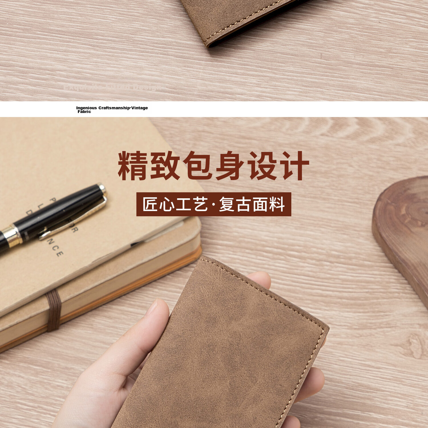 MashaLanti Ultra-Thin Mini Card Holder Men's Business Card Case Driving License Wallet Men's Bank Card Holder Premium Birthday Gift 3