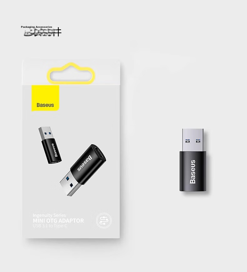 Baseus USB to Type-C Adapter Compatible with Apple 16, Huawei Phones, IPhone 15 Data Cable, Earphones, Power Bank, MacBook Converter for Tablets And Car Use 11